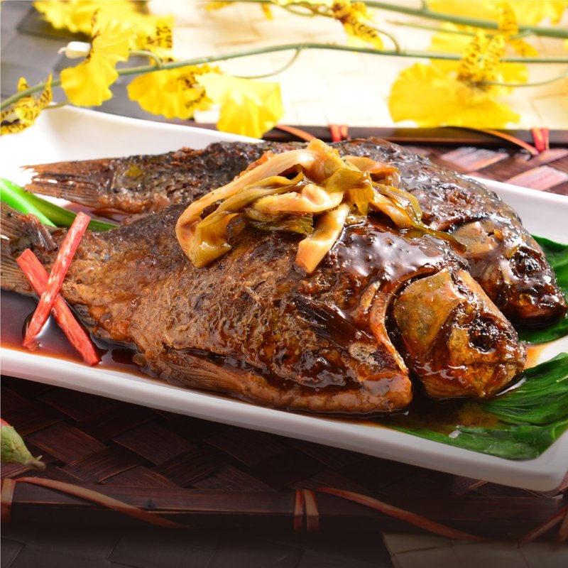 【Good Food-South Gate Series】Grilled crucian carp with scallions - Prepared Foods - Other Materials Khaki