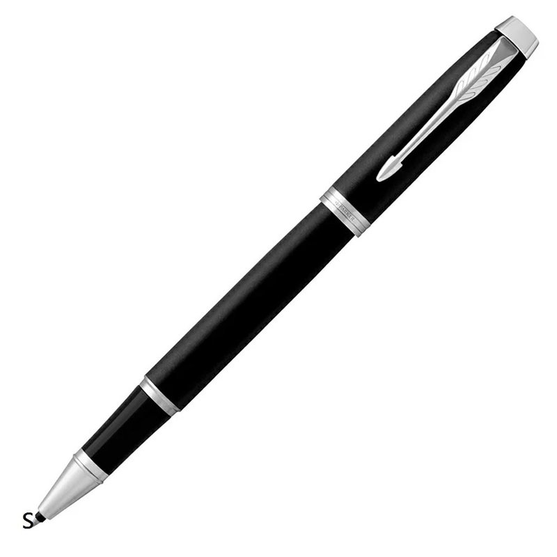 PARKER 新經典入門款 鋼珠筆 霧黑白夾 - 鋼珠筆 - 其他金屬 黑色