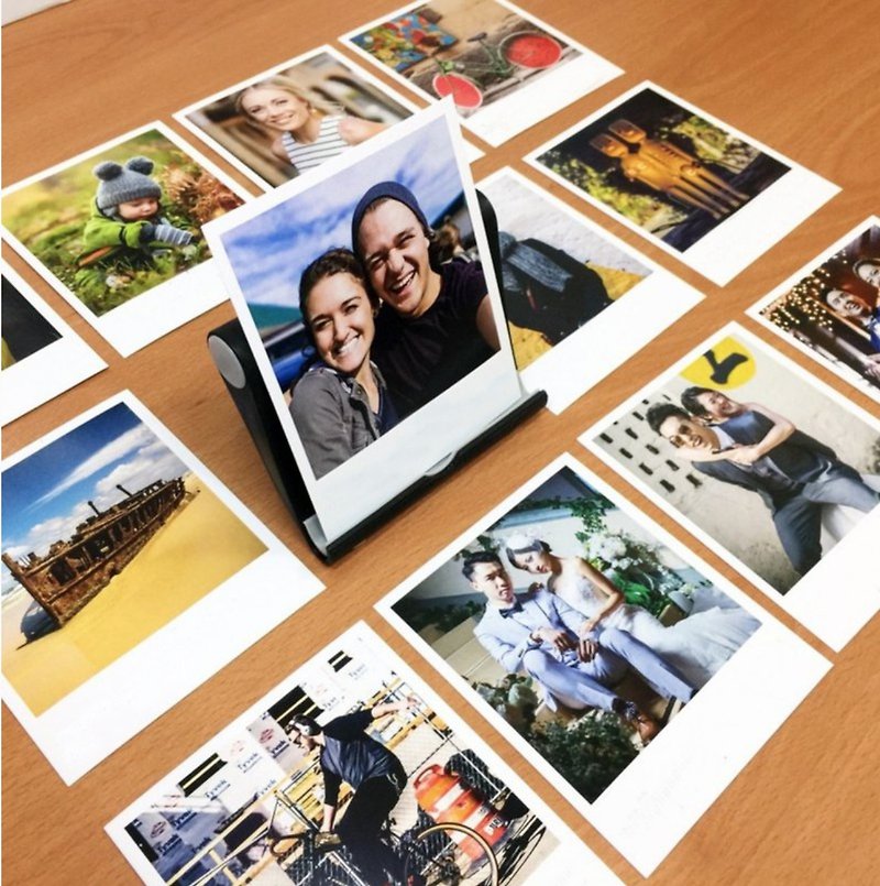 personalized gifts-12 IG (instagram) Cards With Black Card Stand - Cards & Postcards - Paper Multicolor