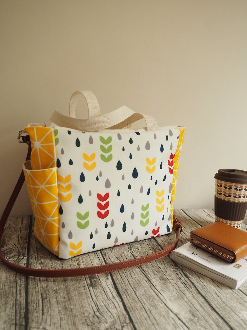 Handmade shoulder bag handbag canvas bag shopping bag - Messenger Bags & Sling Bags - Cotton & Hemp Green