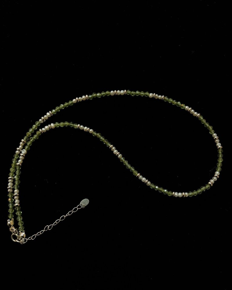 Stone Freshwater Pearl Sterling Silver Necklace - Necklaces - Semi-Precious Stones 