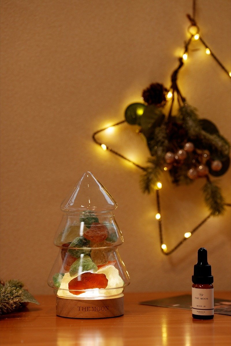 聖誕杯 黃水晶X綠螢石X紅瑪瑙 水晶擴香燈 - 香氛/精油/擴香 - 水晶 多色