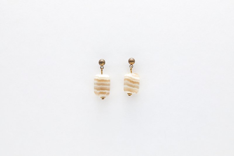 Sea Melaleuca Earrings - Earrings & Clip-ons - Semi-Precious Stones White