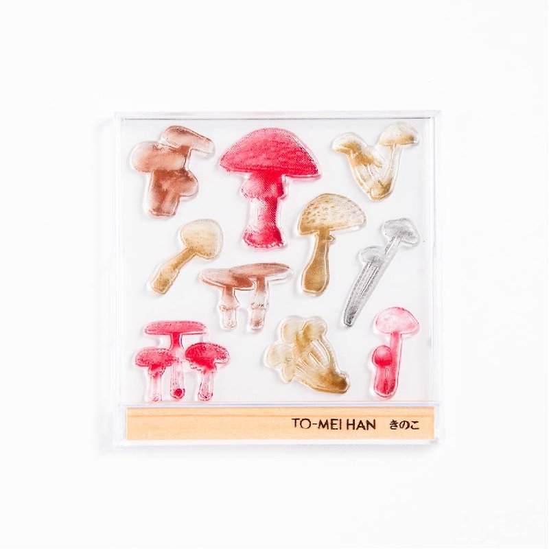 TO-MEI HAN Mushroom -Super reproduction clear stamp - Stamps & Stamp Pads - Resin Transparent