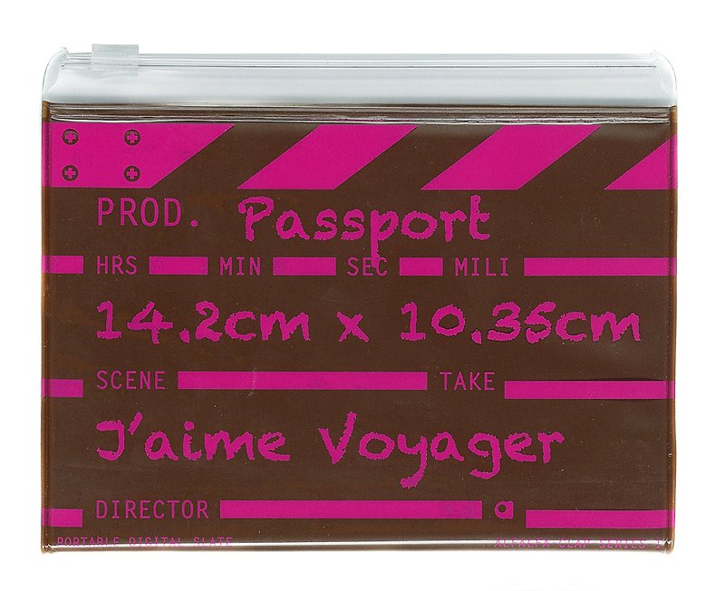 導演拍板護照套 - 啡色 - 證件套/卡套 - 塑膠 咖啡色