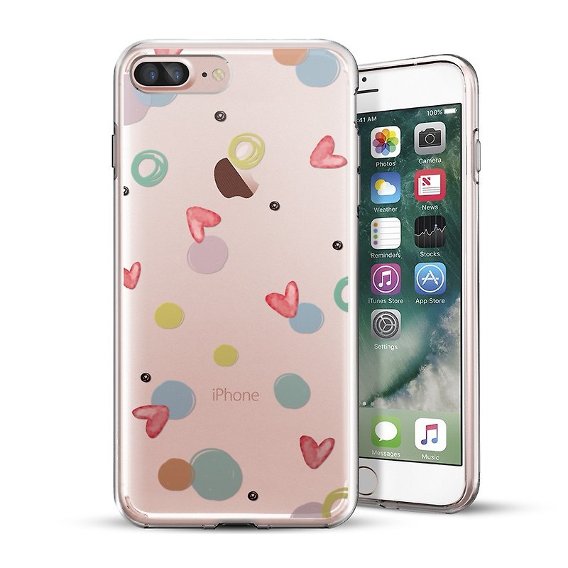 AppleWork iPhone 6/7/8 Plus Original Design Case - Heart CHIP-062 - เคส/ซองมือถือ - พลาสติก หลากหลายสี