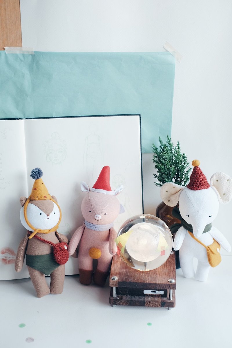 Christmas theme doll - 嬰幼兒玩具/毛公仔 - 棉．麻 