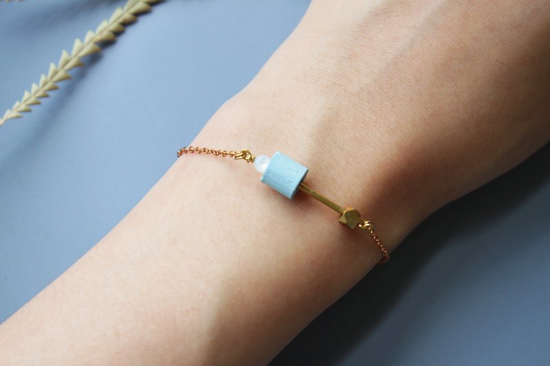  Passerby - bracelet - สร้อยข้อมือ - โลหะ สีน้ำเงิน