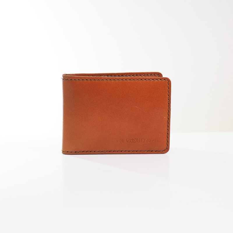 Handy Wallet - Rust - กระเป๋าสตางค์ - หนังแท้ สีส้ม