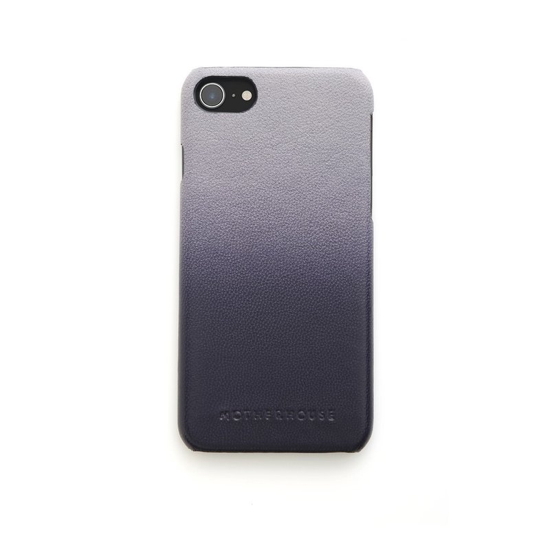 Irodori 季節色彩皮革手機殼-白銀 iPhone 7、8、SE - 手機殼/手機套 - 真皮 灰色