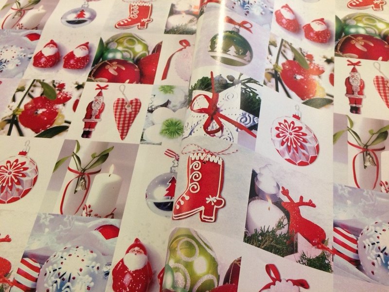 歡樂聖誕/瑞士Stewo包裝紙 - 包裝材料/包裝紙 - 紙 多色