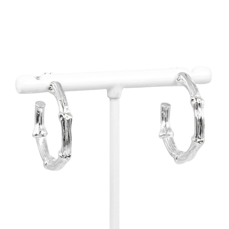 【日本直送】ティファニー TIFFANY&Co. バンブー ピアス シルバー925 約9.85g【中古】Aランク - 耳環/耳夾/耳骨夾 - 銀 銀色