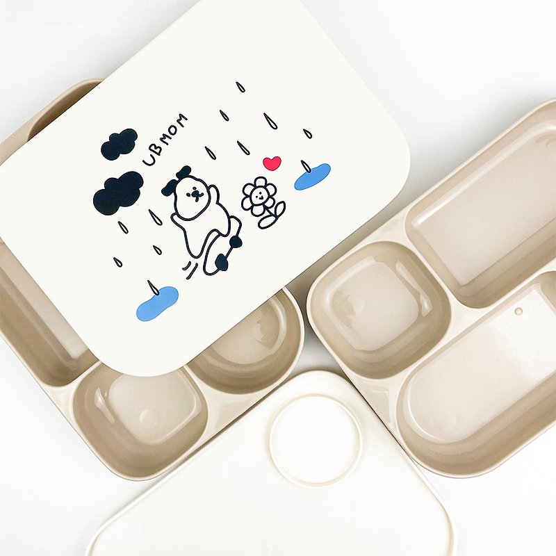 【Korea UBMOM】Portable PP Divider Plate - Children's Tablewear - Plastic 