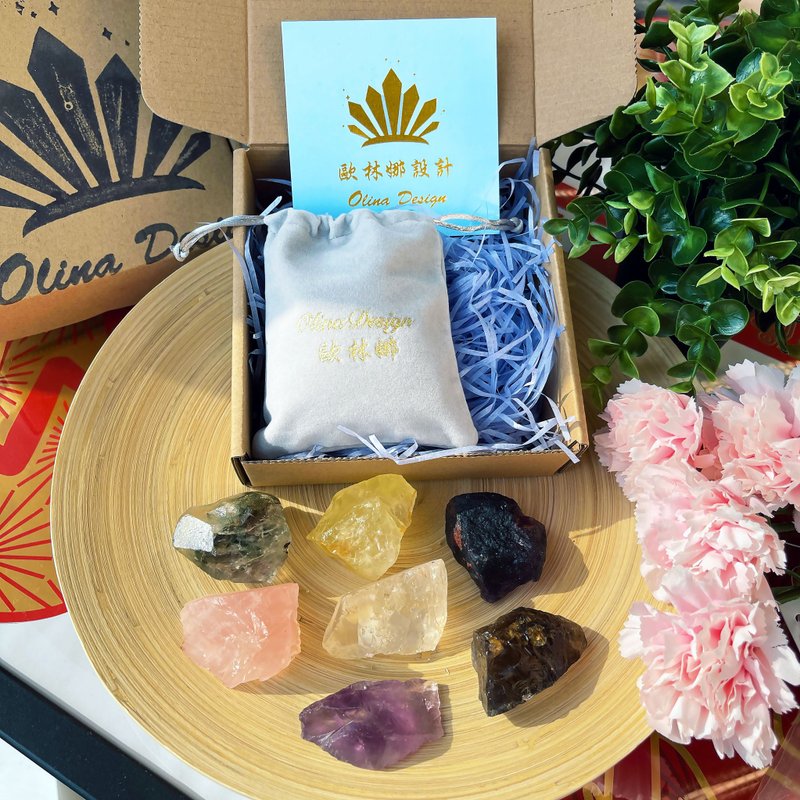 福利七脈輪水晶組 全脈輪高頻療癒 能量水晶套組禮盒 水晶 全脈輪 - 擺飾/家飾品 - 水晶 多色