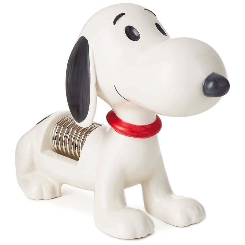 Snoopy napkin holder【Hallmark-Peanuts Snoopy Stationery】 - ของวางตกแต่ง - ดินเผา ขาว