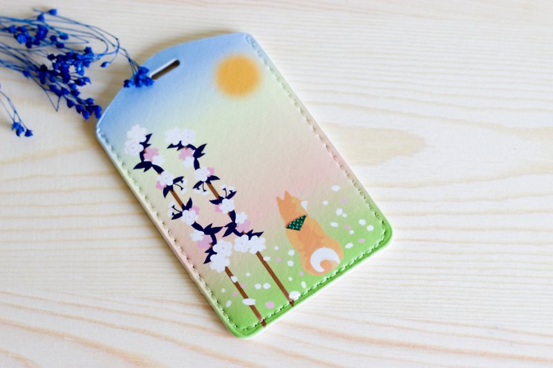 Chaijiang Luggage Tag and ID Card Holder-Spring Edition - ป้ายสัมภาระ - หนังเทียม สีส้ม