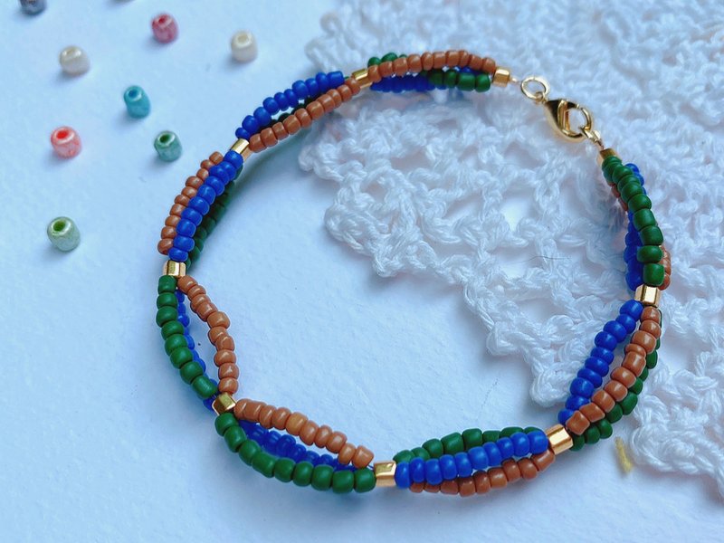 迷之作-波西米亞波浪系手鍊 - 手鍊/手環 - 塑膠 多色