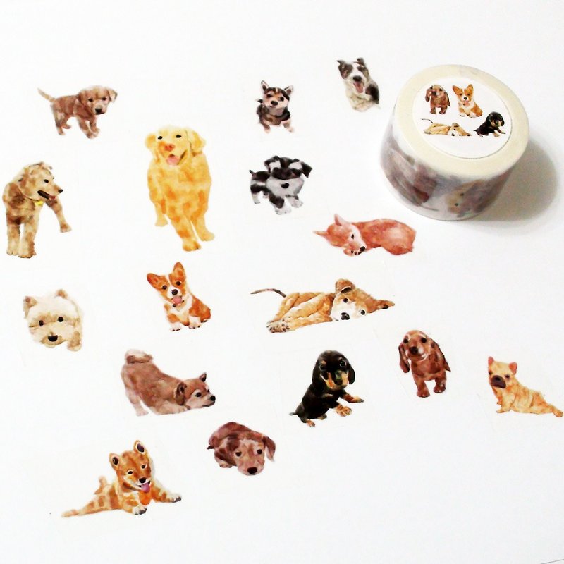 Masking Tape Lucky Dogs - Washi Tape - Paper 
