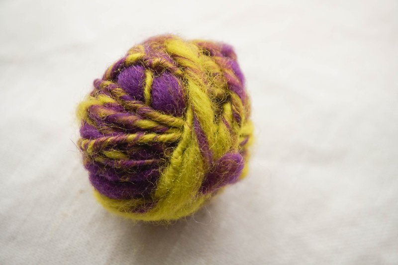 DIY手捻線球包 | 手紡線 - 編織/羊毛氈/布藝 - 羊毛 紅色