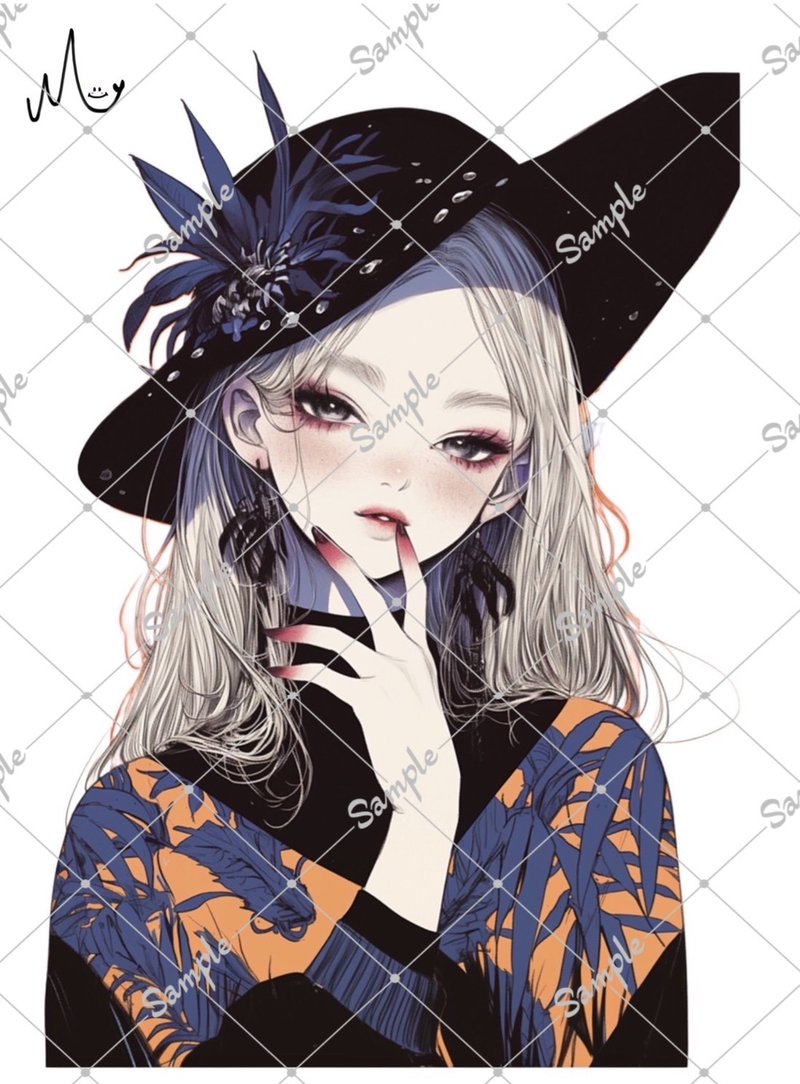 オリジナル人物ステッカー - 貼紙 - 紙 