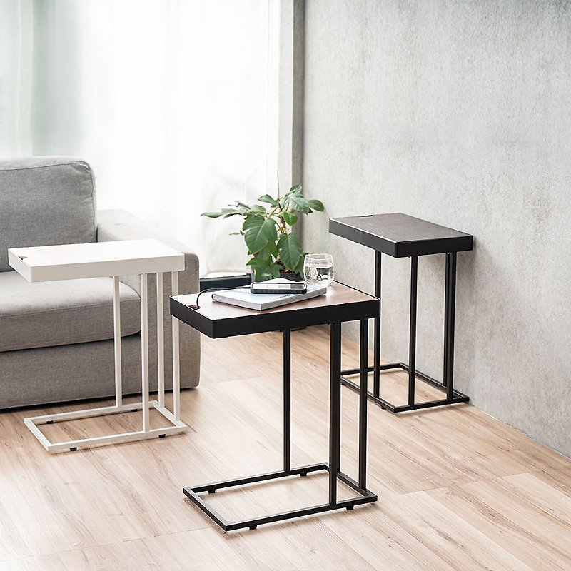 [Bayer Home Furnishing] U-shaped storage side table - โต๊ะอาหาร - โลหะ 