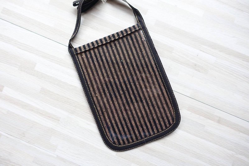 Phone lines _ hanging neck package Terms - Passport Holders & Cases - Cotton & Hemp Brown