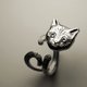 優しい子猫の指輪 - リング・指輪 - 金属 シルバー