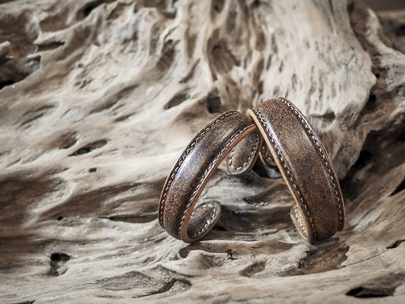 HEYOU Handmade - Leather Bangles - Tabby - Bracelets - Genuine Leather Multicolor