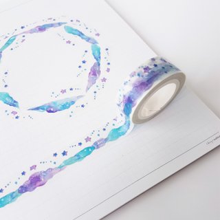 Azure ribbon paper tape