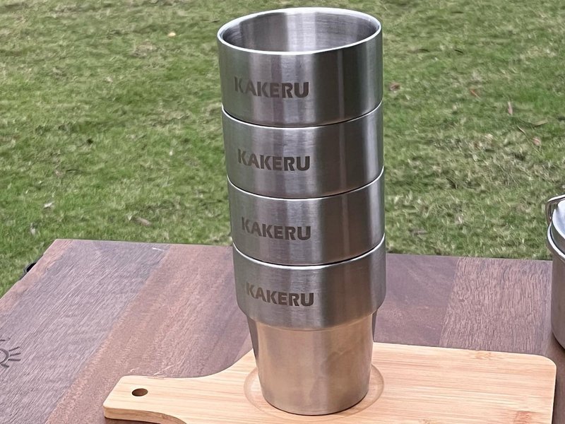 【KAKERU】 316不鏽鋼杯 (雙層不鏽鋼316杯) - 杯子 - 不鏽鋼 