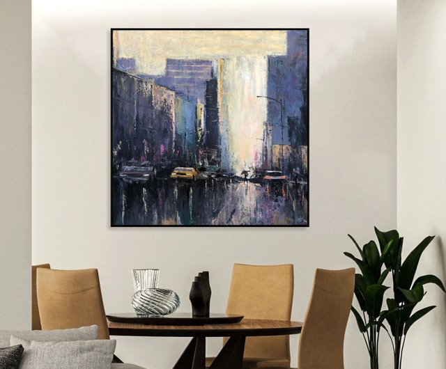 純正な手描きの油絵アメリカの抽象的な装飾画玄関通路の壁画925 純正な手描きの油絵アメリカの抽象的な装飾画玄関通路の壁画925