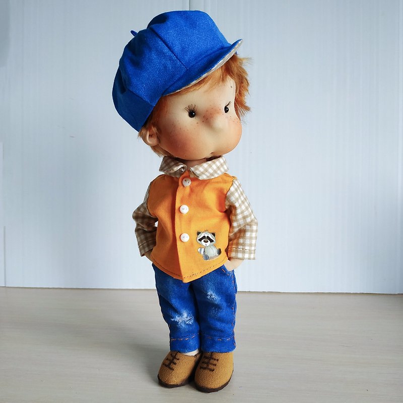 Boy doll with clothes and a sewing tutorial. PDF pattern boy doll - 手工藝教學/工具書 - 其他材質 
