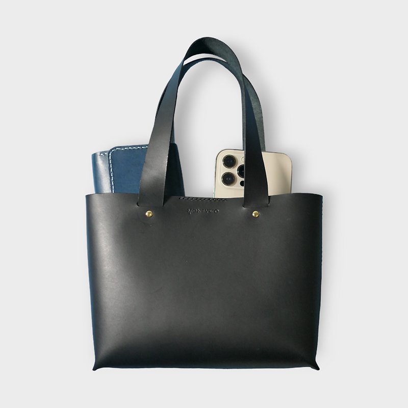 small magnetic tote bag - Handbags & Totes - Genuine Leather Multicolor