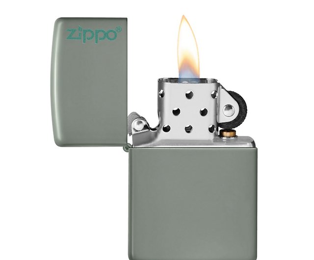 ZIPPO Official Flagship Store] Sage Green Lacquer Windproof 