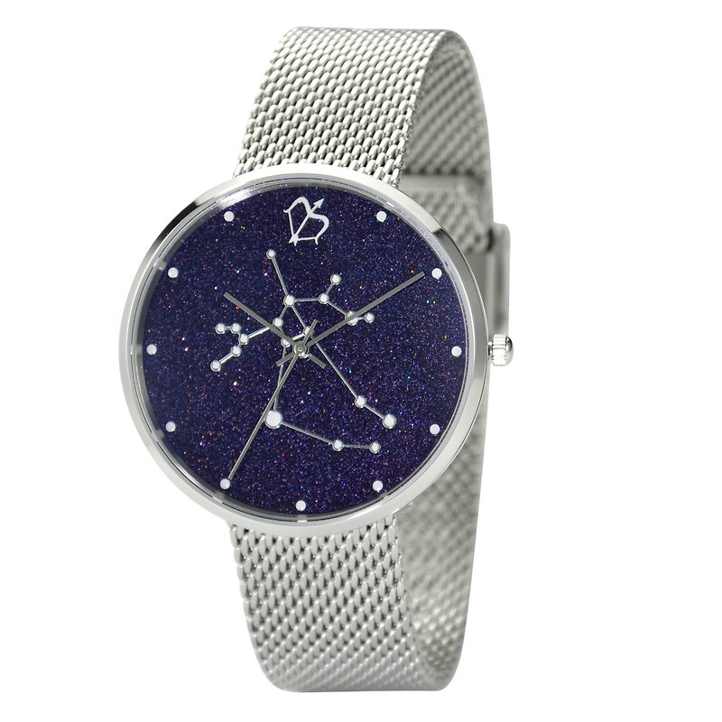 Constellation in Sky Watch (Sagittarius) Luminous Free Shipping Worldwide - นาฬิกาผู้ชาย - สแตนเลส สีน้ำเงิน