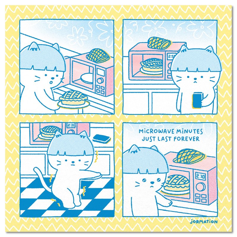 Microwave Minutes Postcard Print - 卡片/明信片 - 紙 