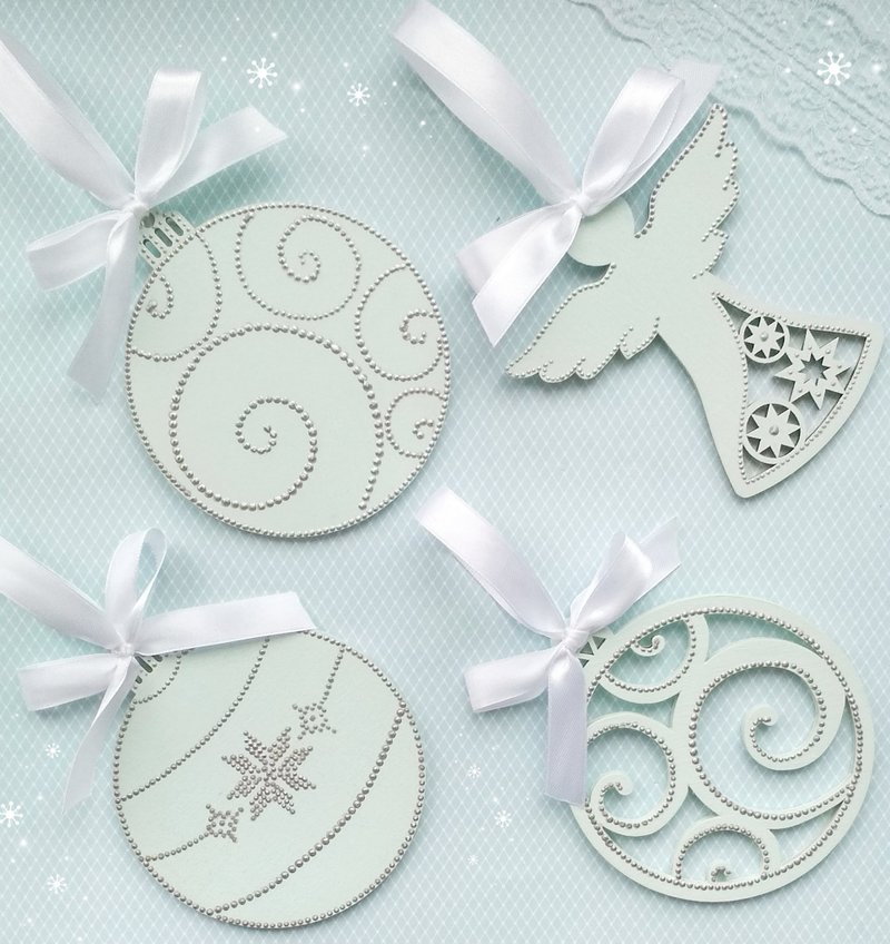 Christmas tree ornaments blue Angel ornament Set of Hanging christmas tree decor - 兒童家具 - 木頭 藍色