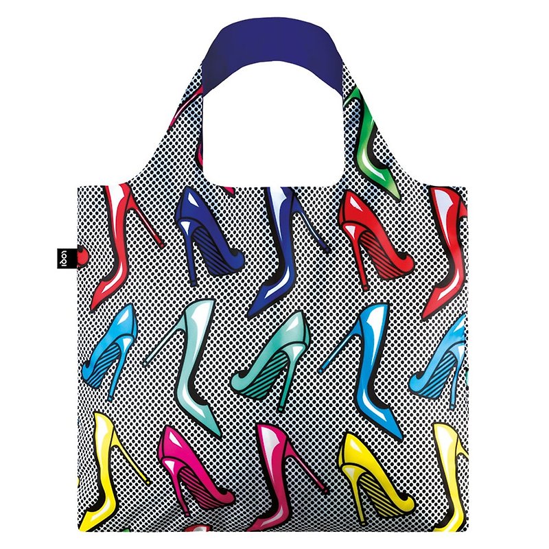 LOQI shopping bag-high heels POHI - กระเป๋าแมสเซนเจอร์ - เส้นใยสังเคราะห์ สีเทา