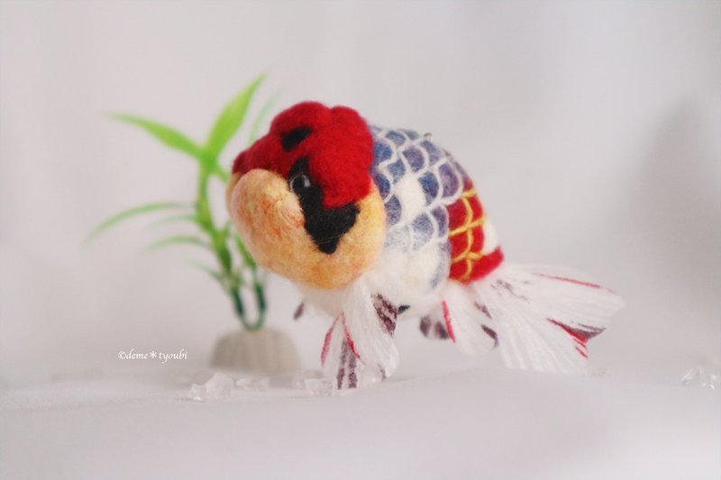 たゆたう金魚モビールS-江戸錦- - 擺飾/家飾品 - 陶 紅色