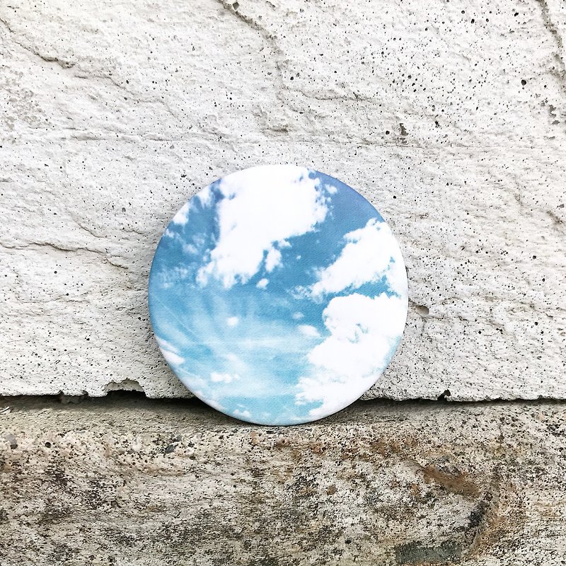 Cloud / Badge - เข็มกลัด/พิน - พลาสติก สีน้ำเงิน