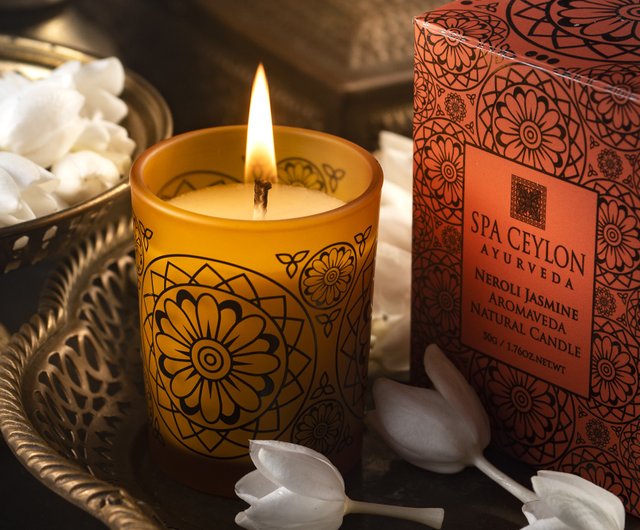 jasmine and orange candle