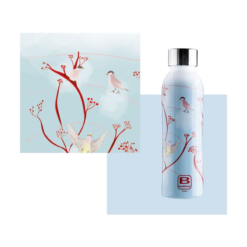BUGATTI繁華夢追尋保溫瓶500ml - 保溫瓶/保溫杯 - 其他金屬 藍色
