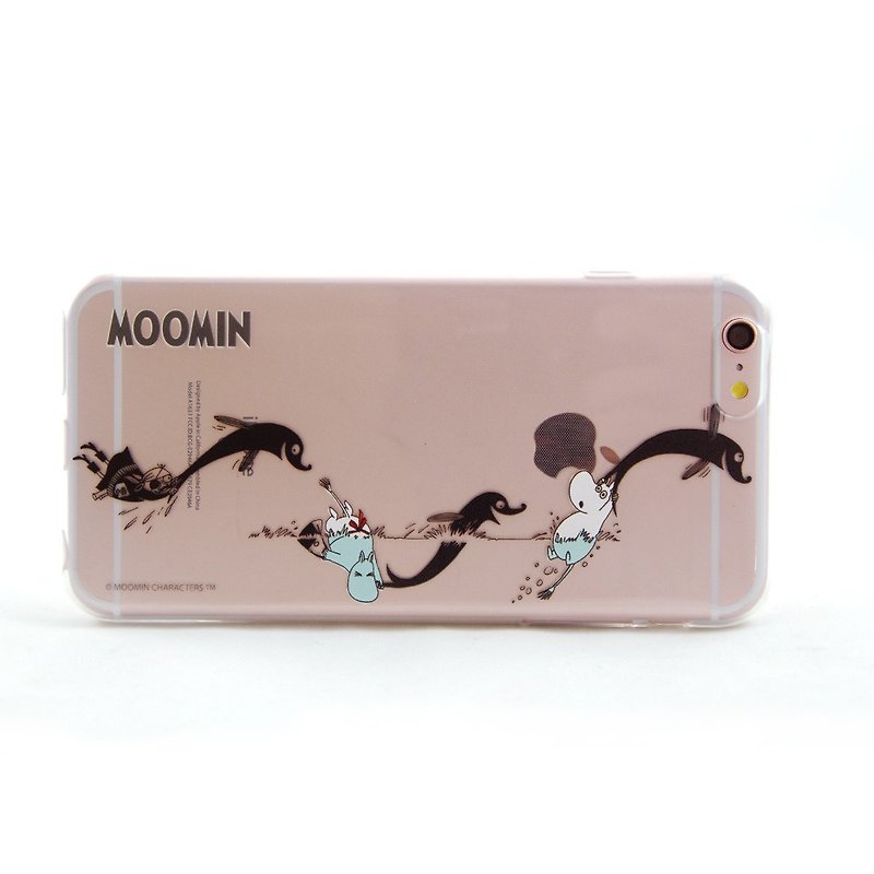 Moomin 噜噜 米 Authorization-TPU Phone Case [Spring Tail] - Phone Cases - Silicone Black