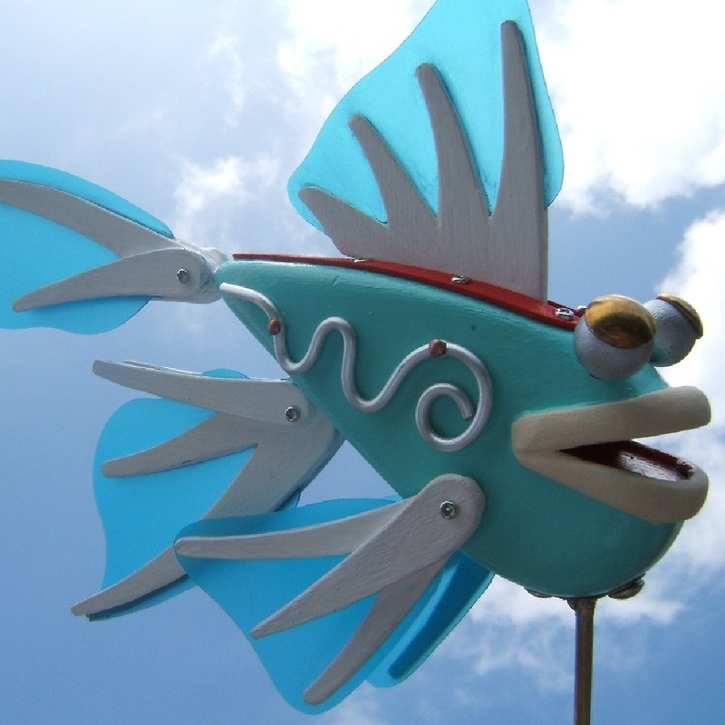 Red laser fish - Items for Display - Wood Blue