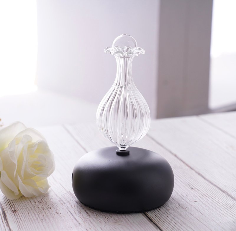 Customized gift [free essential oil] Macaron-black diffuser | waterless diffuser | gift - น้ำหอม - ไม้ สีดำ