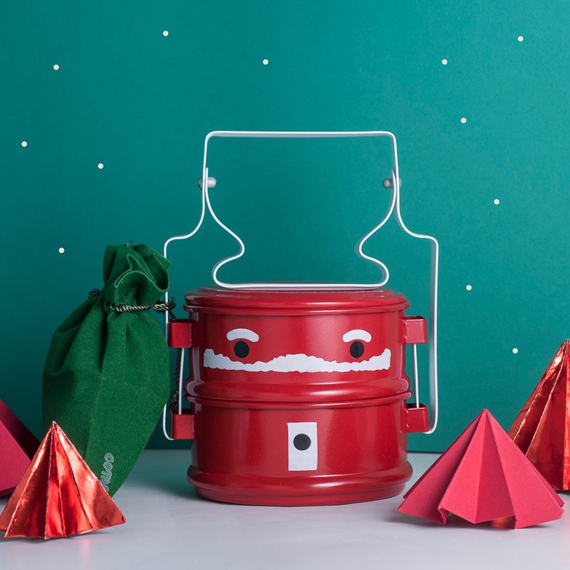 ❉ Santa Lunch Box ∵∴ [Christmas Collection] - 刀叉/湯匙/餐具組 - 琺瑯 紅色