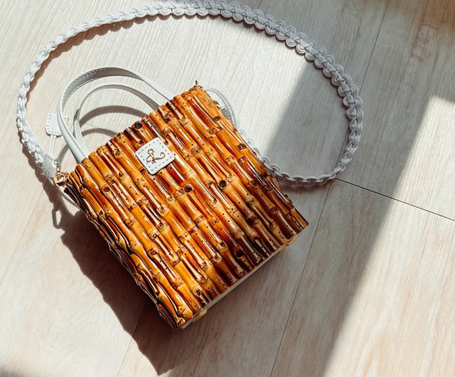 Clear Bamboo Bucket Bag