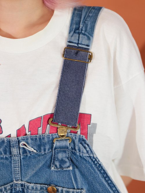 Tsubasa.Y│Carhartt suspenders trousers 016 denim blue 48 waist tooling  suspenders - Shop tsubasay Overalls & Jumpsuits - Pinkoi