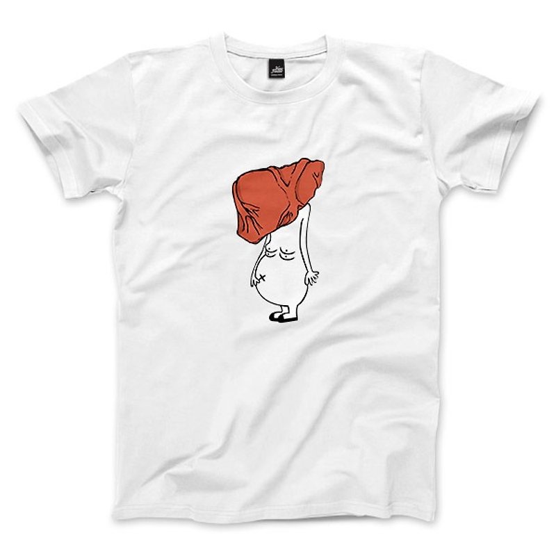 Fat Organ Man-White-Neutral T-shirt - Men's T-Shirts & Tops - Cotton & Hemp White