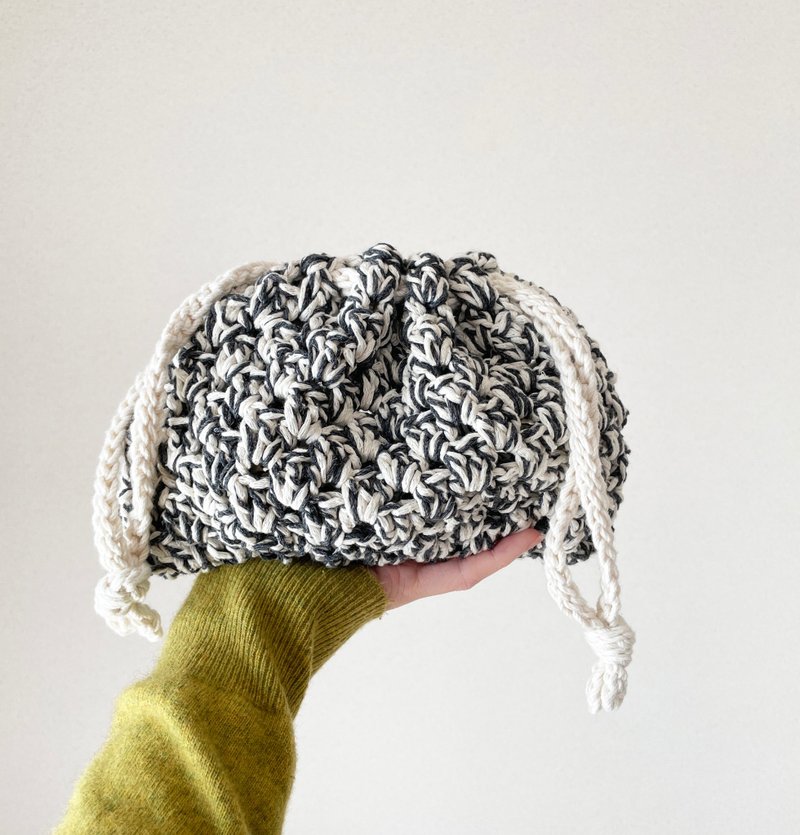 English PATTERN【Crochet】Chanky kinchaku bag - 手工藝教學/工具書 - 其他材質 